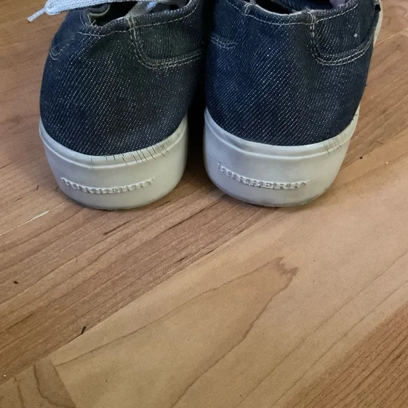 “BURBERRY” Style Denim Lace Up Running Shoes - Picture 5 of 8